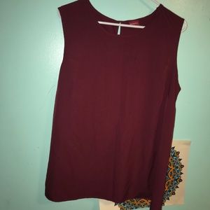 Maroon Merona Sleeveless Top